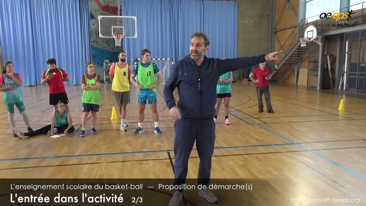 Dominique Martin : Atelier de pratique basket-ball (partie « pratique ») – Vidéo 2/8