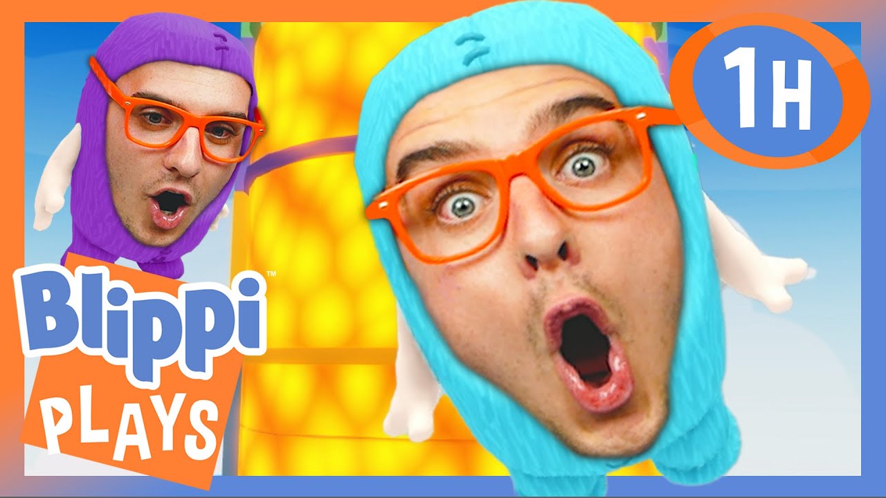 I Play Floor is Lava on Obby Bods! 🔥 BEST OF BLIPPI PLAYS ROBLOX! 🎮 Gaming Videos for Kids