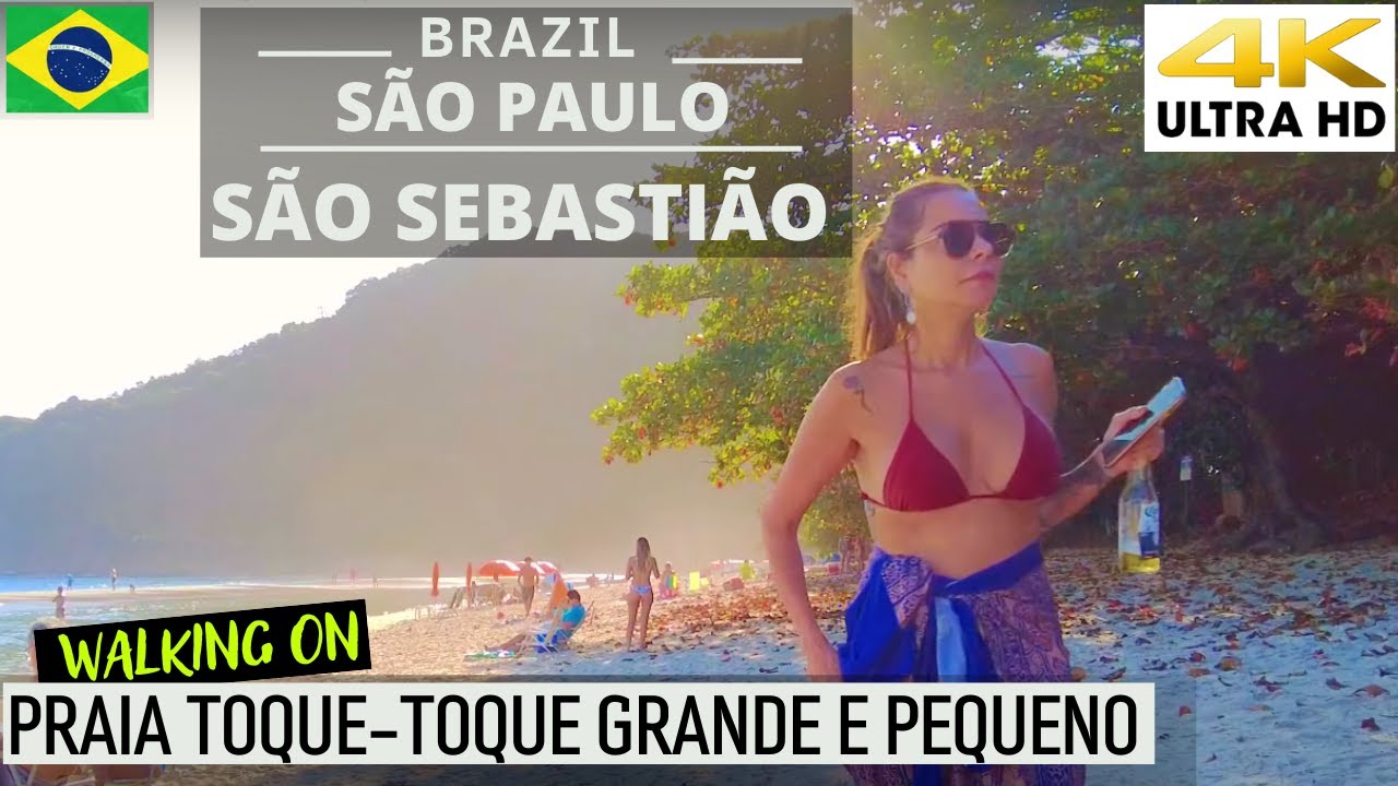 🇧🇷 Praia Toque Toque Grande e Toque Toque Pequeno, S&atilde;o Sebasti&atilde;o l S&atilde;o Paulo【4K】#summer #beach #4k
