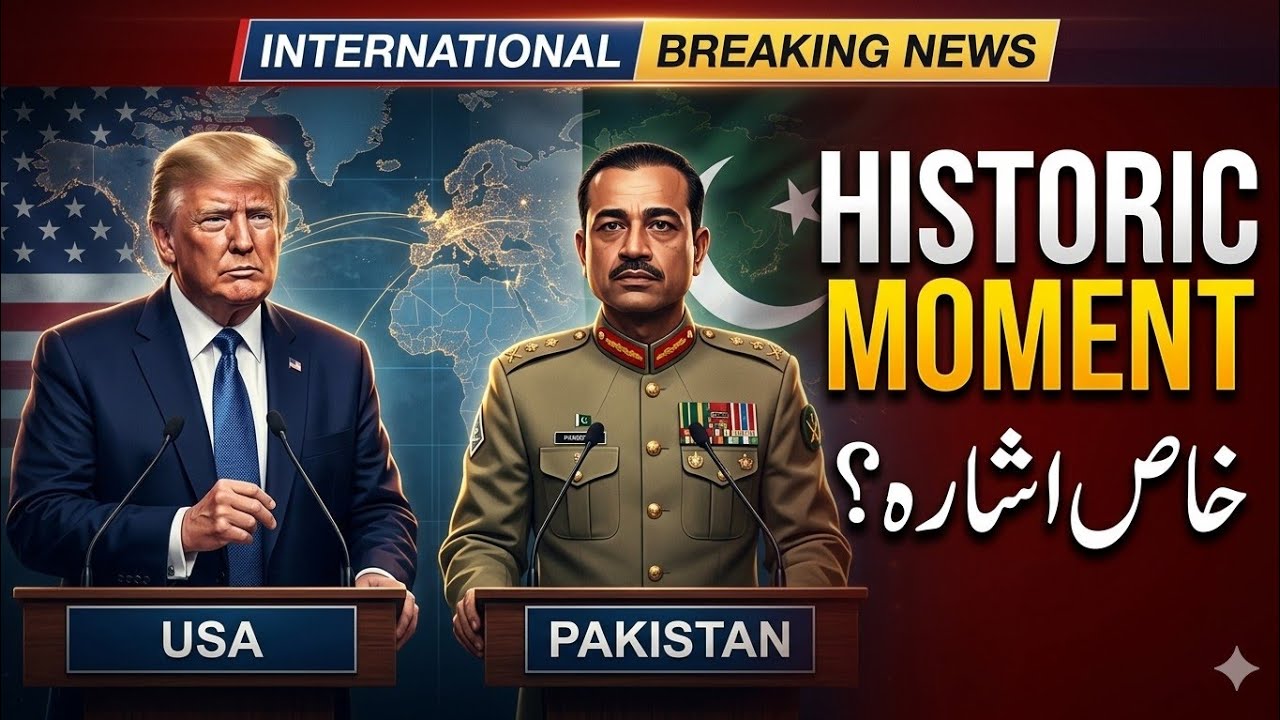 Donald Trump ka Field💪🇵🇰✈️🪖 Marshal Asim Munir ki taraf khaas ishara | Historic Moment