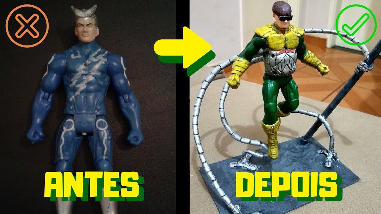 TRANSFORMANDO O MERCÚRIO NO DR. OCTOPUS (SPIDER-MAN) - TOY MAKEOVER -