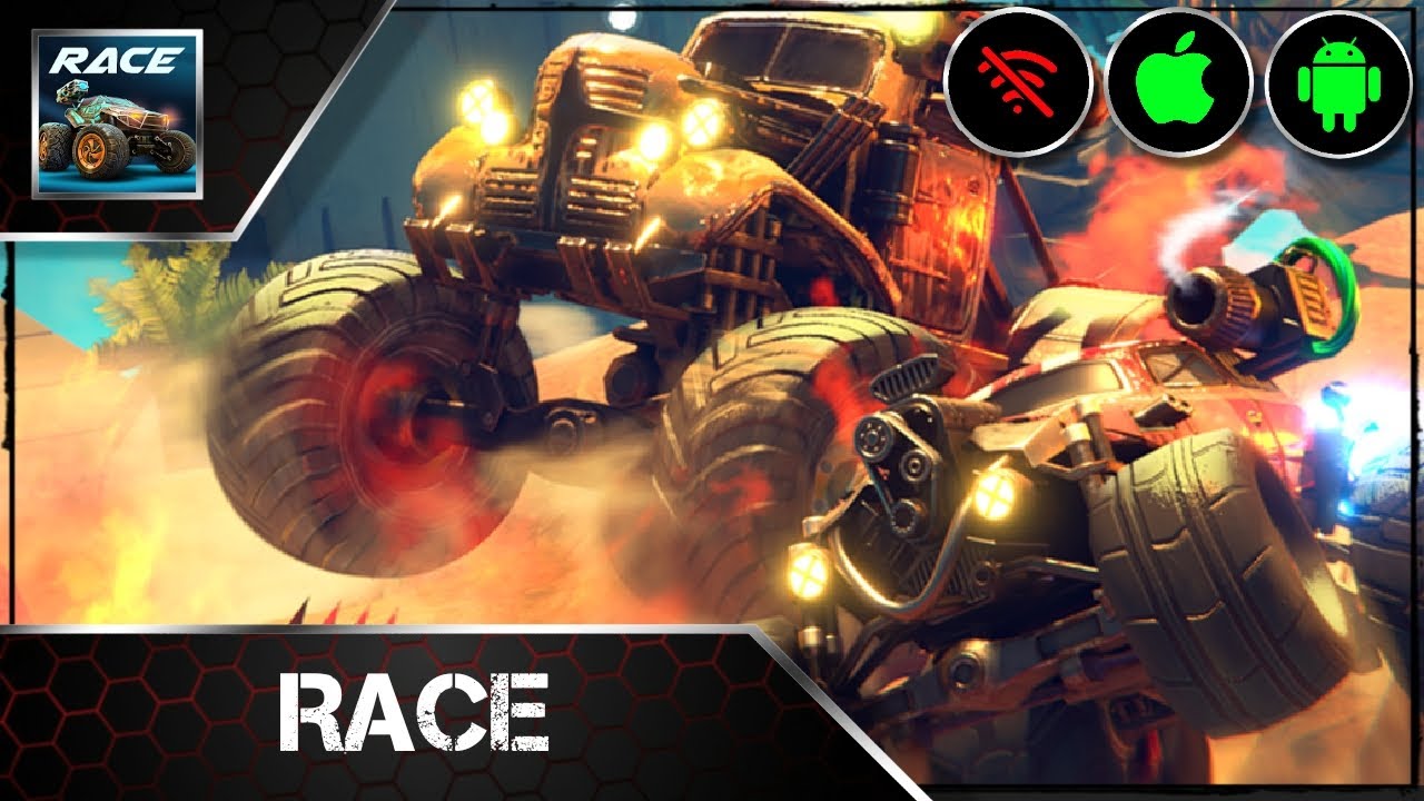 Rocket Arena Car Extreme [Offline], Monster Car Drive - Gameplay(Android/iOS)