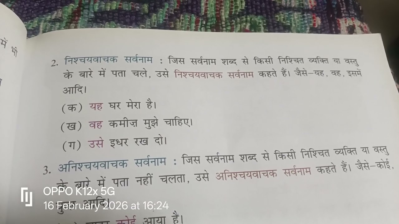 ##सर्वनाम##सर्वनाम के भेद##सर्वनाम के 6 भेद