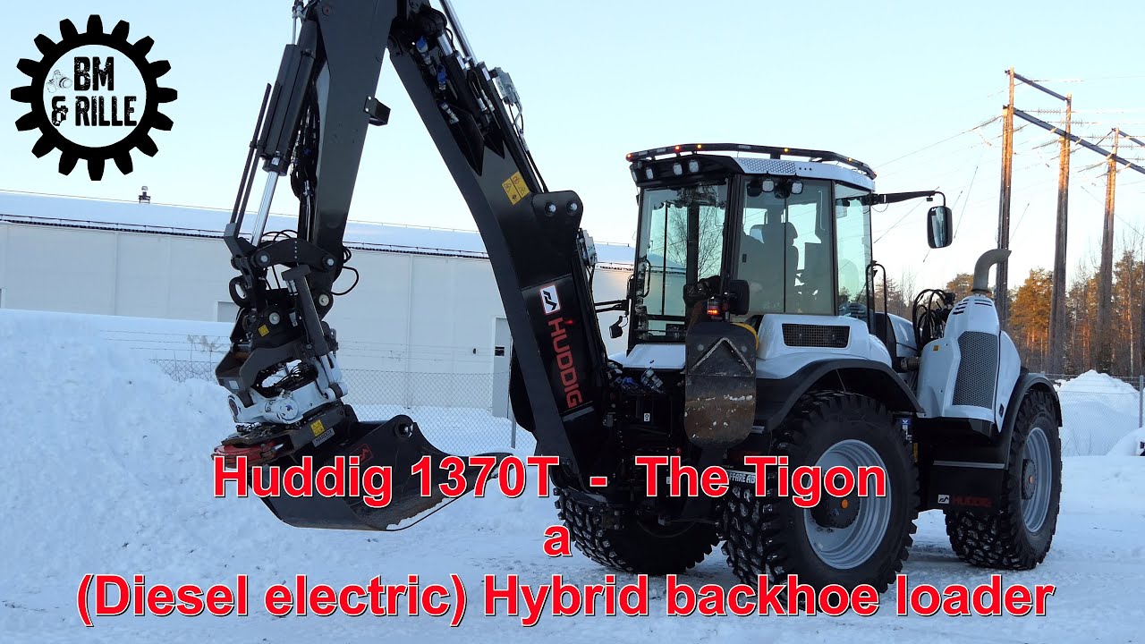 Huddig 1370T Tigon 13 ton Hybrid (Diesel electric) backhoe loader