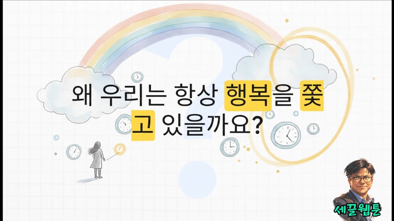 세끌웹툰26-005ㅣ왜 우리는 항상 행복을 쫓고 있을까요?