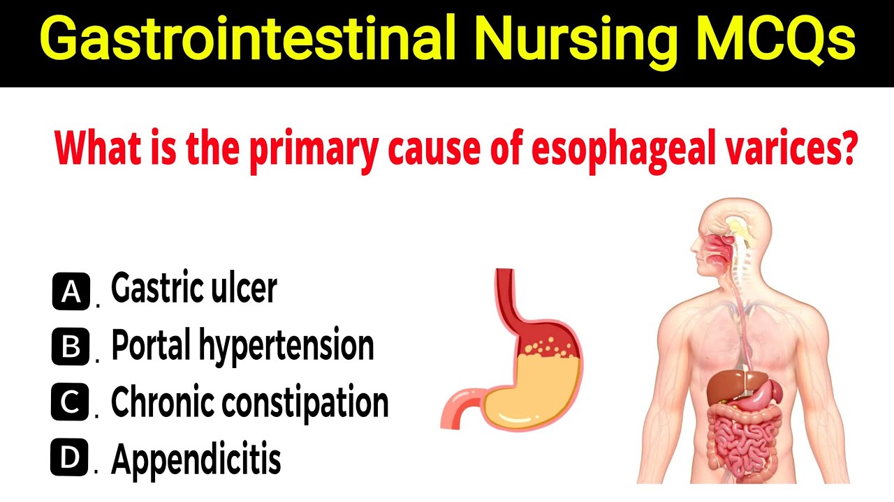 Gastrointestinal Nursing MCQs | Important nursing mcqs | Nursing exam preparation | RRB nursing mcqs
