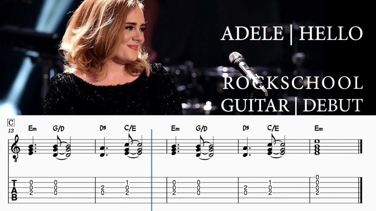 Rockschool Debut Electric Guitar - Hello | Adele | Rockschool Debut Backing Track