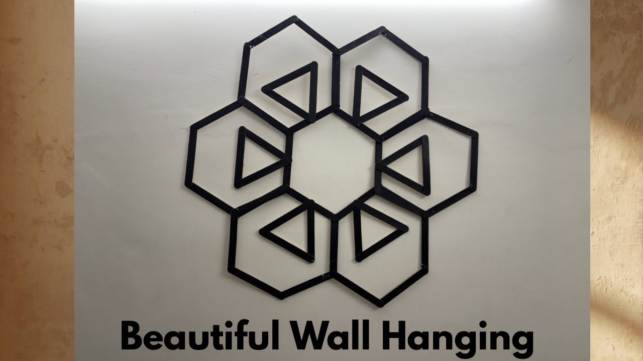 Beautiful Wall Hanging | Handmade Icecream /popsicle Sticks Wall Hanging | Easy DIY Home Decor Craft