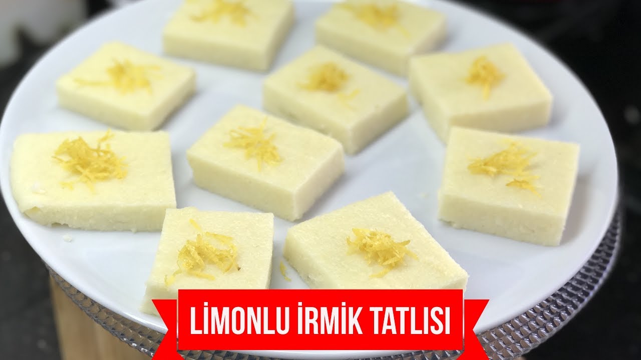 Limonlu İrmik Tatlısı Tarifi - Naciye Kesici - Yaz Tatlıları