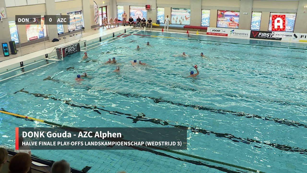 Samenvatting DONK Gouda - AZC Alphen, halve finale play-offs landskampioenschap (zondag 7 mei)
