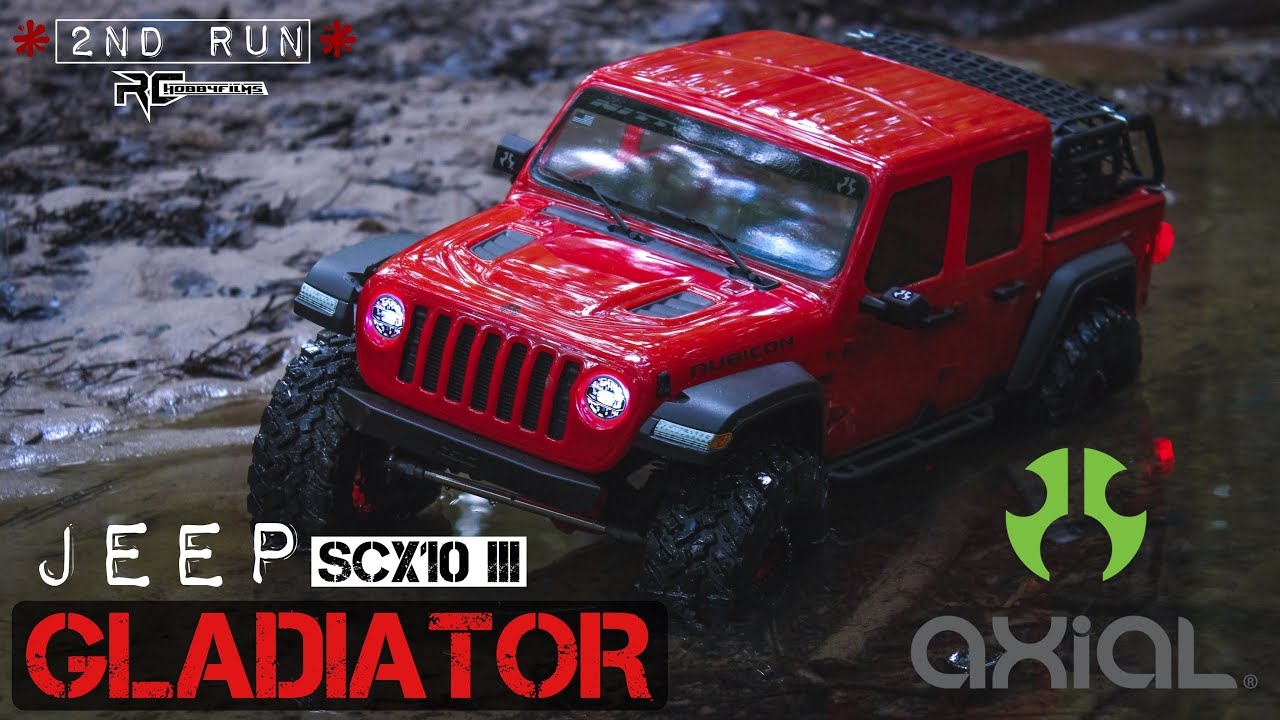 NEW JEEP! AXIAL GLADIATOR SCX10 iii / TRAIL (RUN #2)