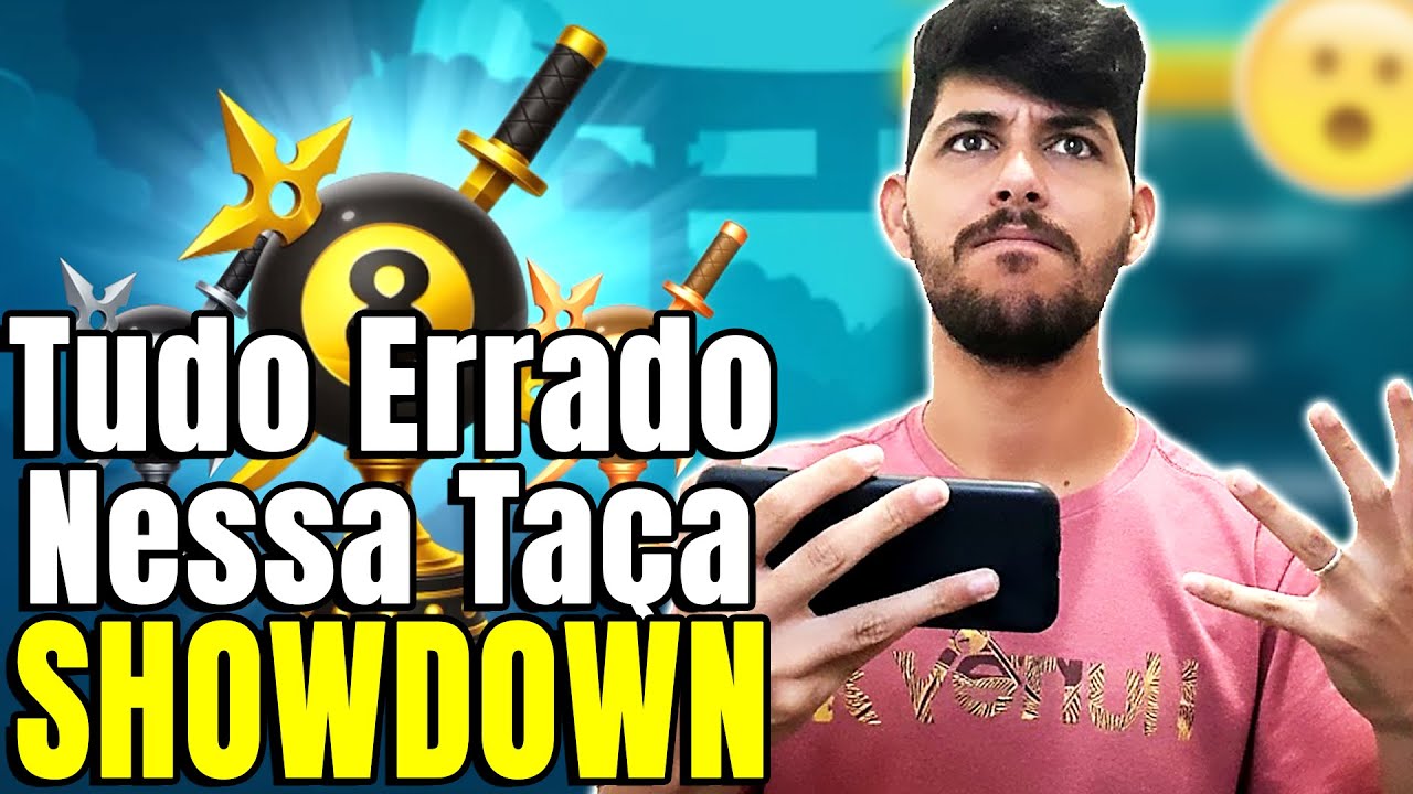 ALGO ESTÁ ERRADO! Deu TUDO ERRADO no Showdown! (8 Ball Pool)