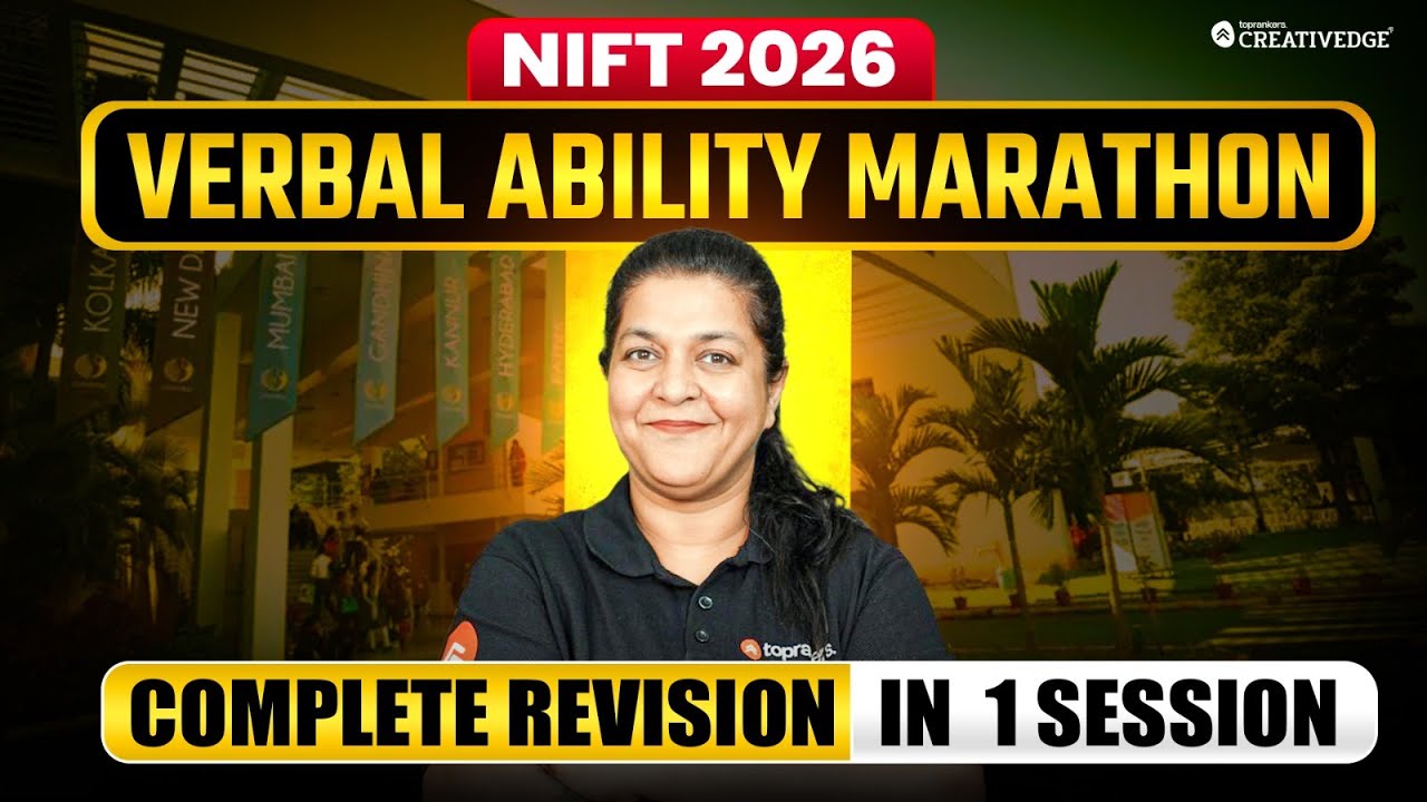 NIFT 2026 Verbal Ability 🤯 | COMPLETE SYLLABUS Revision in ONE SHOT MARATHON | Most-Asked PYQs