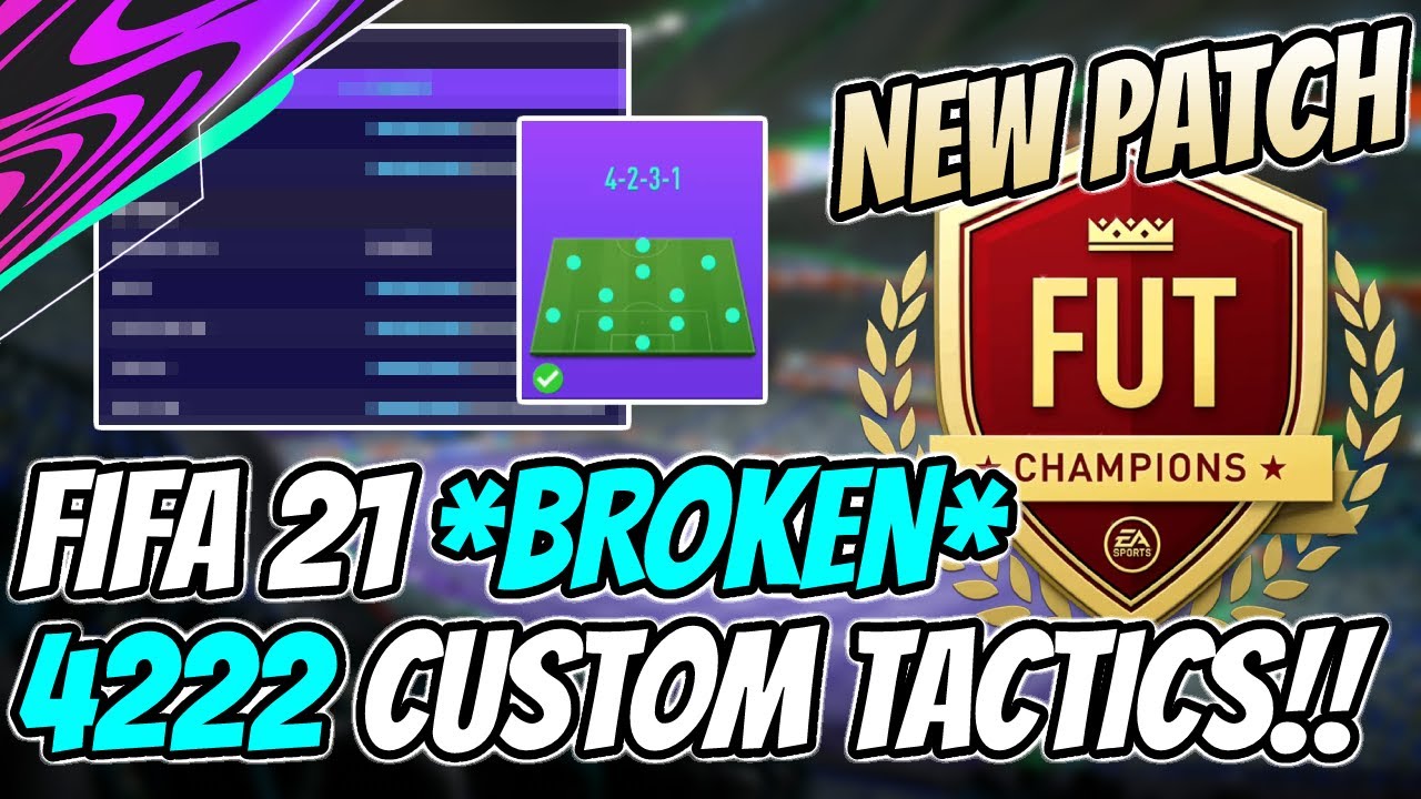 FIFA 21 *BROKEN* 4222 Pro Player Custom Tactics & Instructions Post Patch | How to Win More Games!!