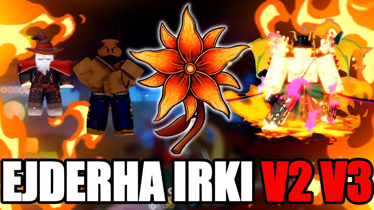 🏵️ DRACO RACE V2 V3 NASIL YAPILIR? DETAYLI ANLATIM! EJDERHA IRKI V2 V3 HORNED MAN BLOX FRUITS T&Uuml;RK&Ccedil;E
