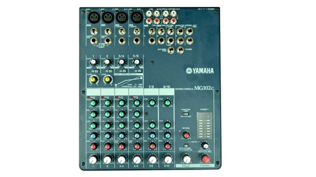 yamaha mg102c mixing console youtube
