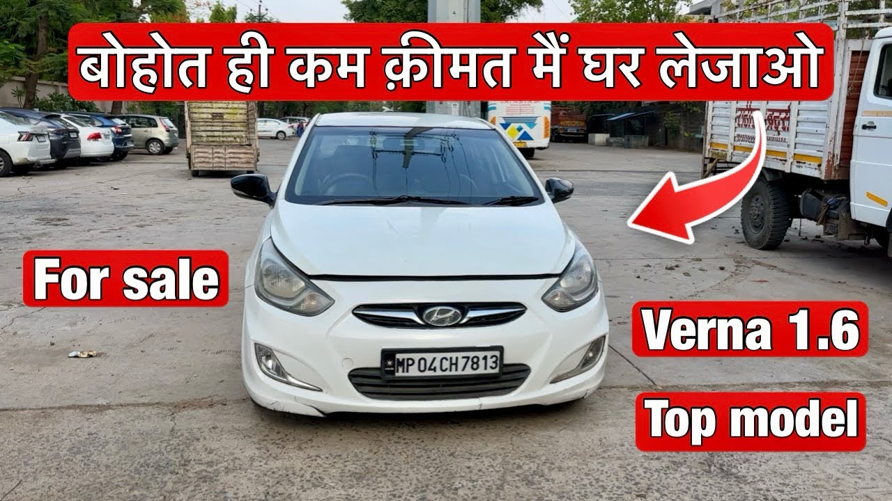 second hand hyundai verna 1.6 top model for sale in indore mo.9993777119 / more details 🙏🏻…￼