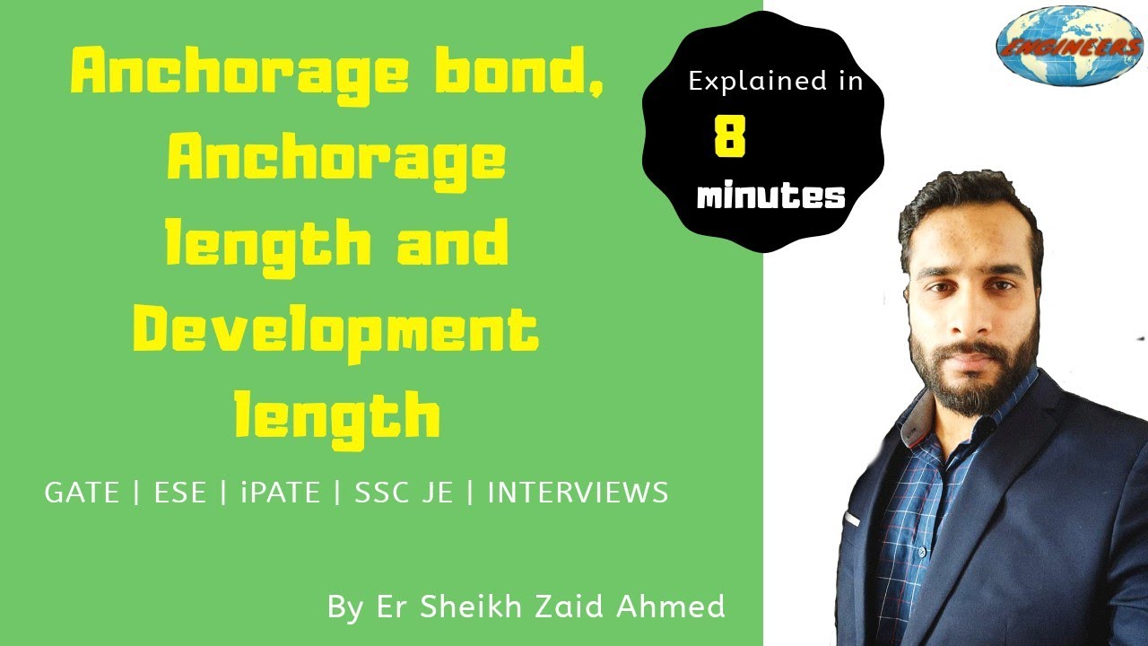 Anchorage Bond, Anchorage Length and Development Length| Concepts of Reinforced Cement Concrete |