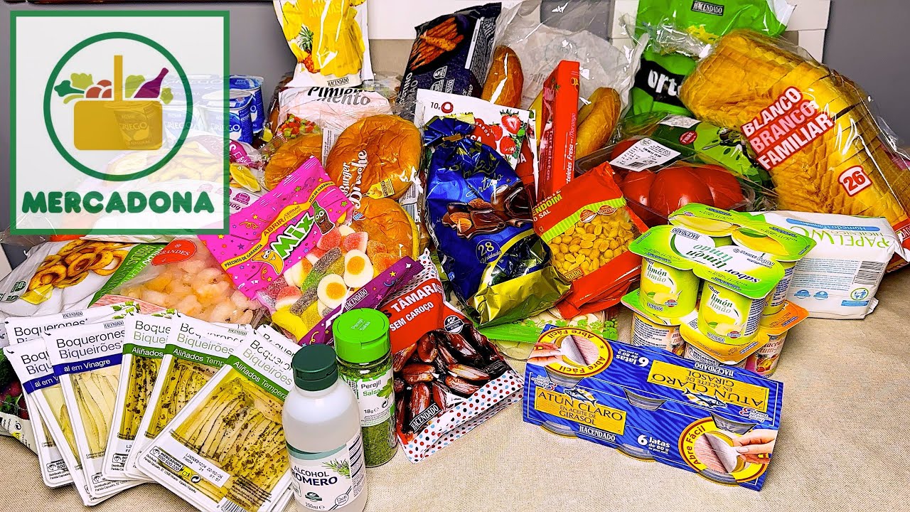 Me gasto 103€ en MERCADONA 🫣 mi compra de Mercadona 🛒| 🛍️  I show you my purchase at Mercadona.