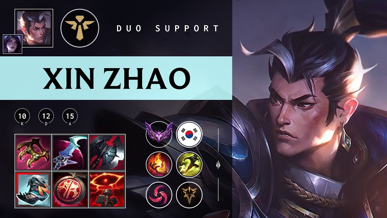 Xin Zhao Support vs Nidalee - KR Master Patch 25.24