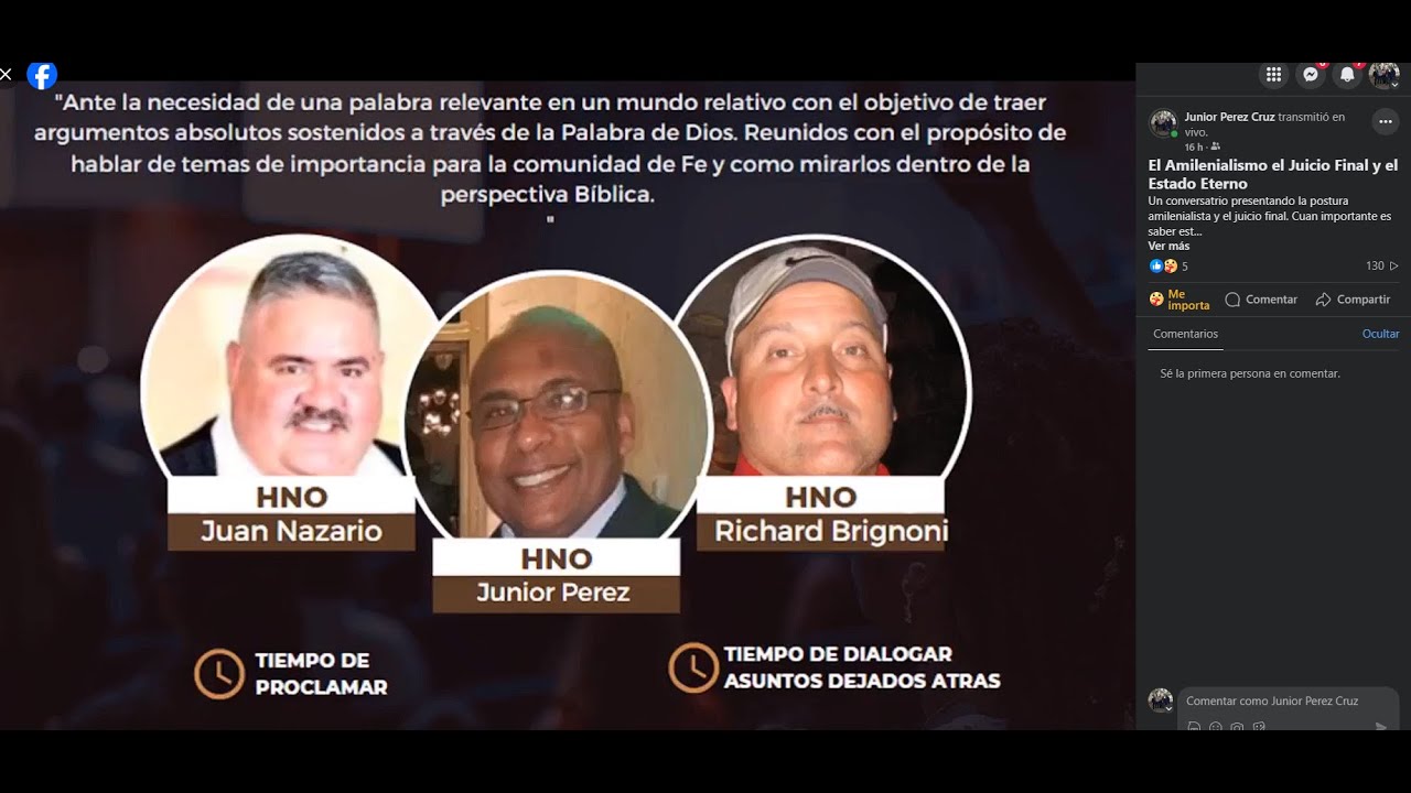 Postmilenialismo #hnojuniorperezcruz  #seamosbiblicos #lavozdelheraldo