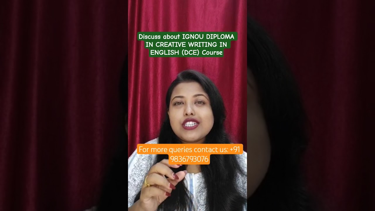 Диплом IGNOU по творческому письму на английском языке (DCE) Подробности курса #IGNOU #DCE #Creat...