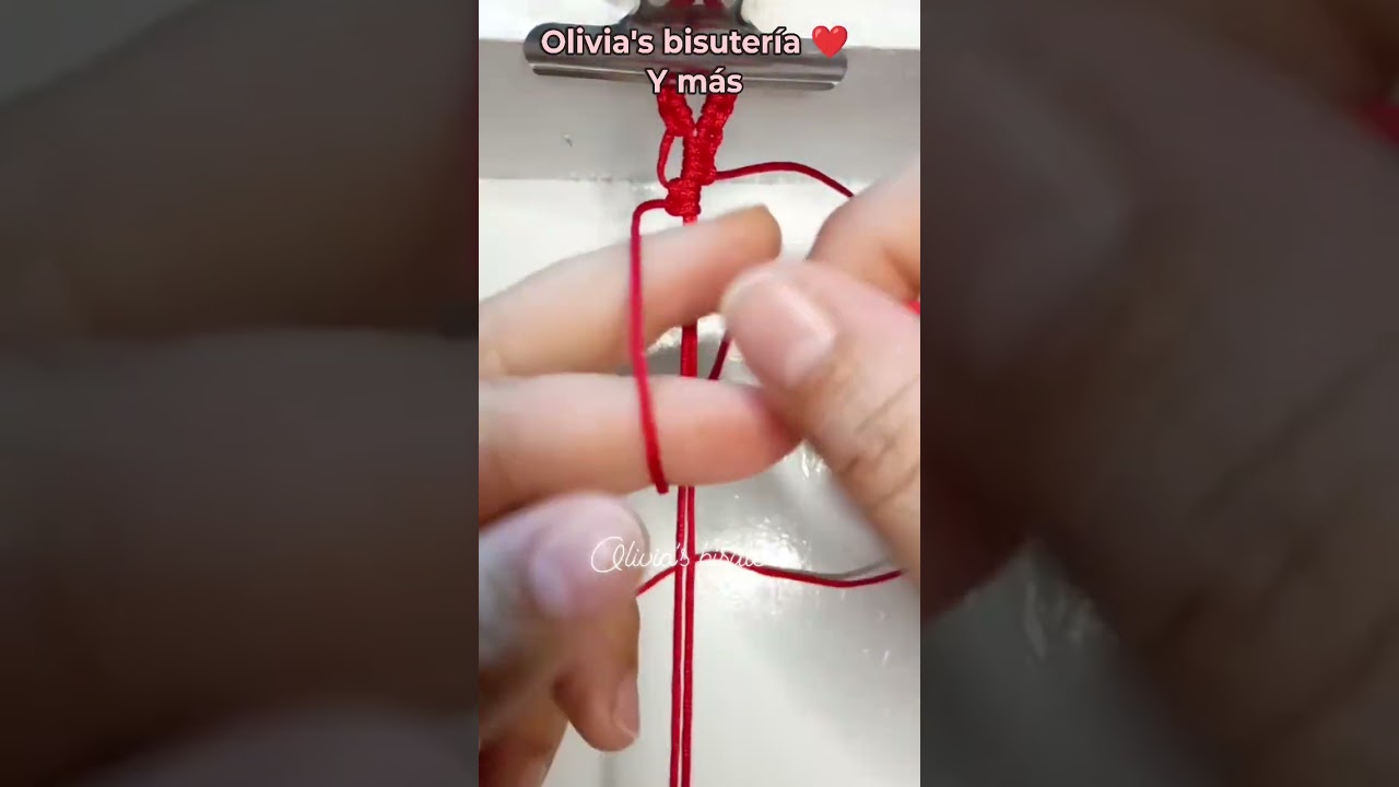 pulsera en hilo tutorial #hechoamano #bisuteria #pulseras #brasaletesomanillasdehilo