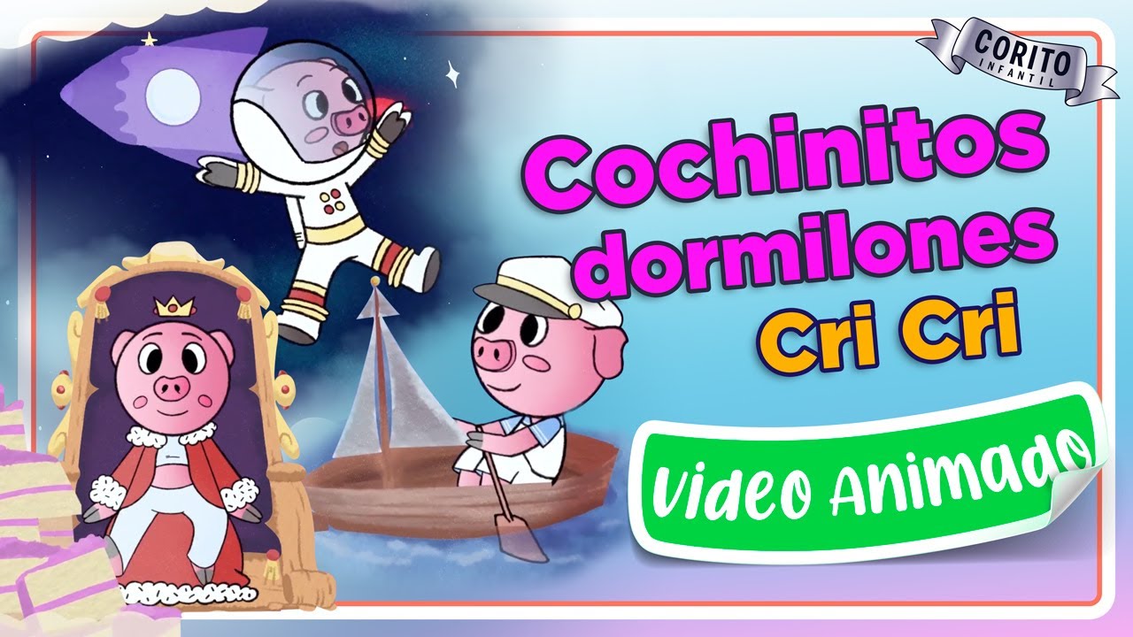 Cri-Cri | Cochinitos Dormilones | Flavio 🐷🎼 (Video animado🎥)