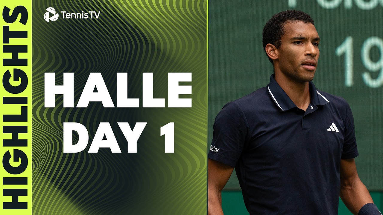 Auger-Aliassime Takes On Borges; Cobolli vs Tiafoe & More Feature 🤩 | Halle 2026 Highlights Day 1