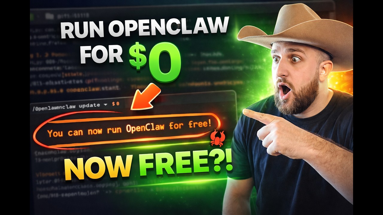 You Can Run OpenClaw for $0 Now &mdash; Huge Update