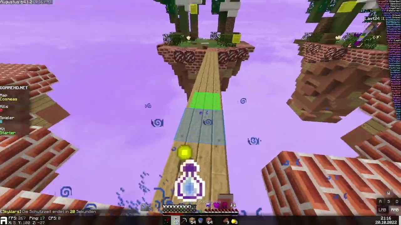 Skywars on GOMME after INTAVE Update || Augustus Client