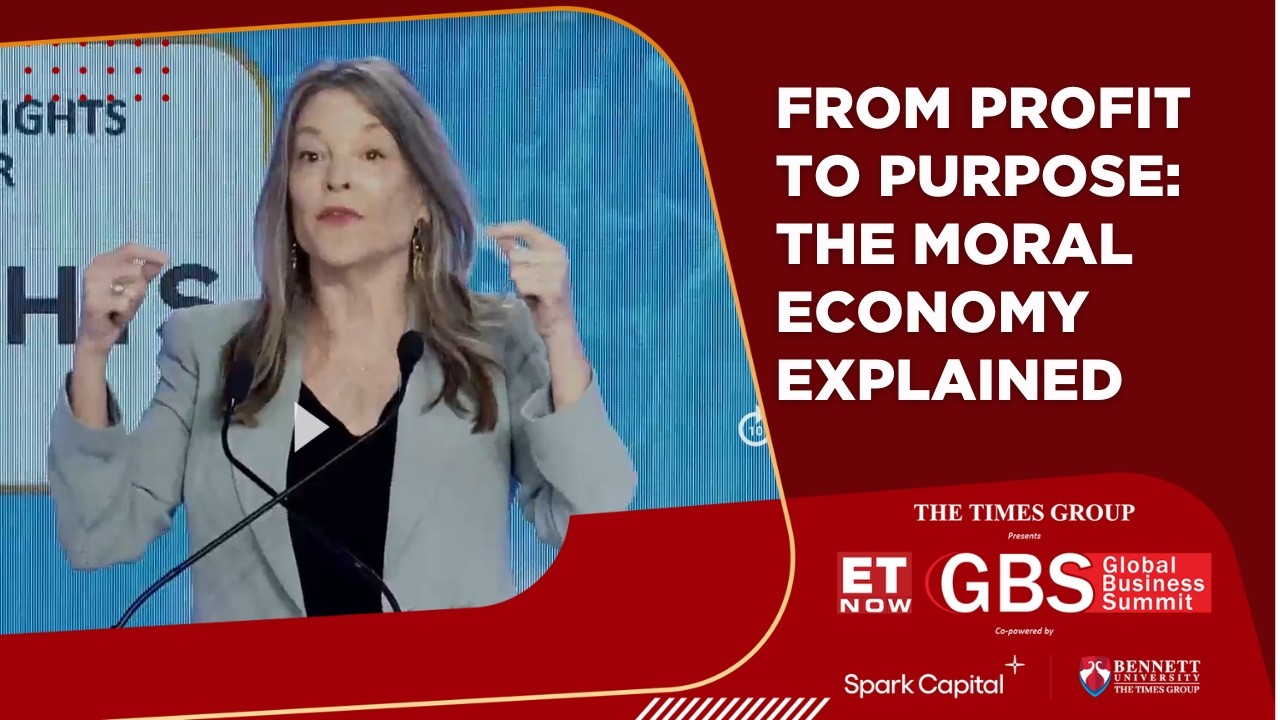 The Moral Economy: Reimagining Capitalism For A Transformative Century | Marianne Williamson | GBS