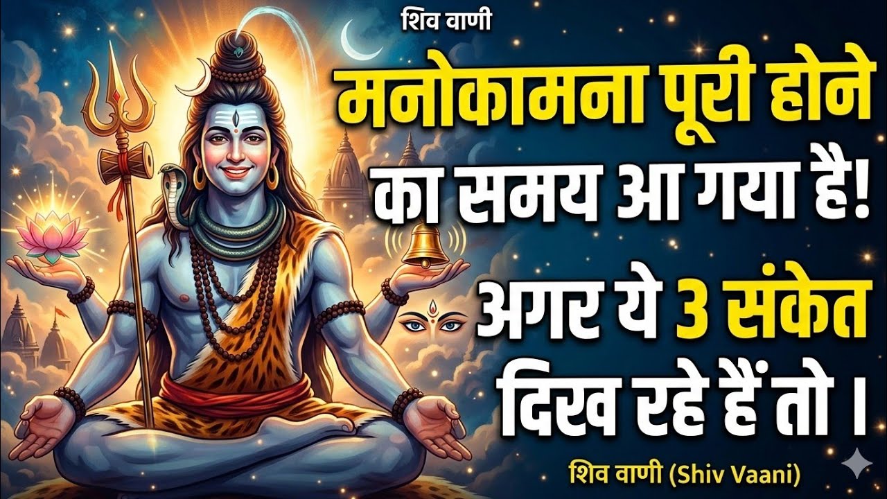 मनोकामना पूरी होने का समय आ गया है अगर ये 3 संकेत दिख रहे हैं तो | shiv signs
