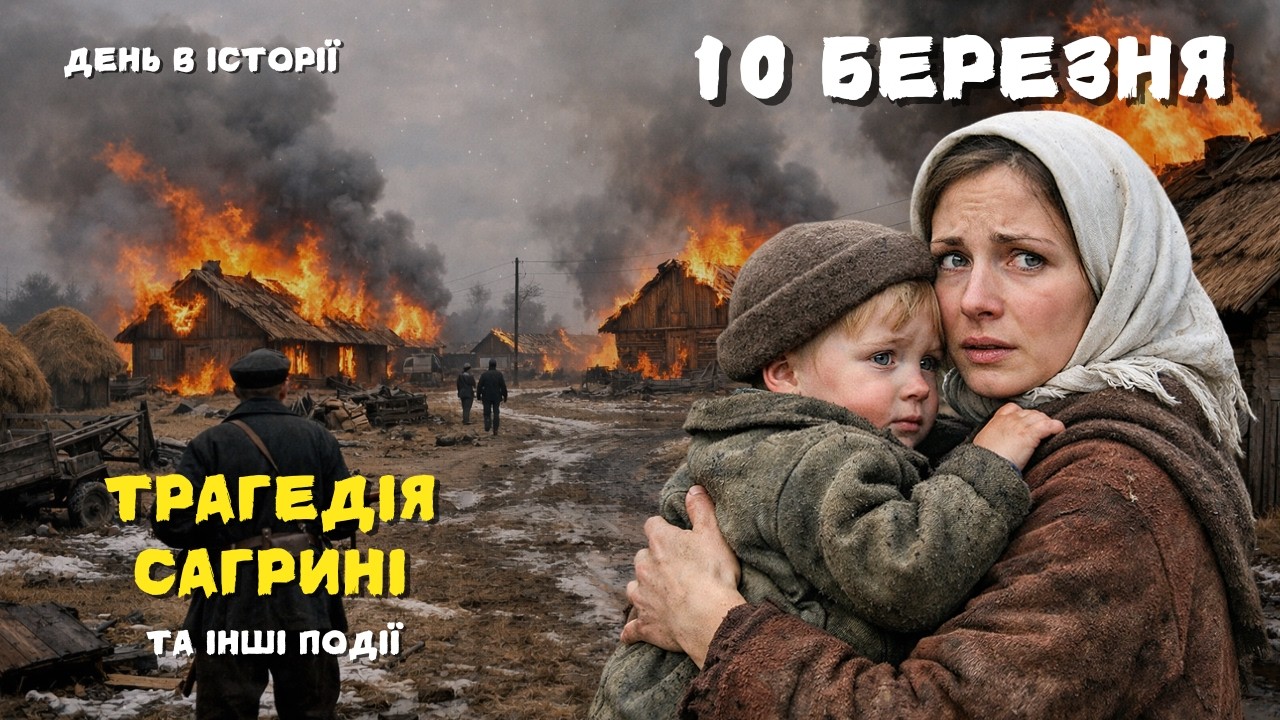 Знищення Українського Села Сагринь, Відкриття Університету і Політехнікуму в Києві | 10 Березня
