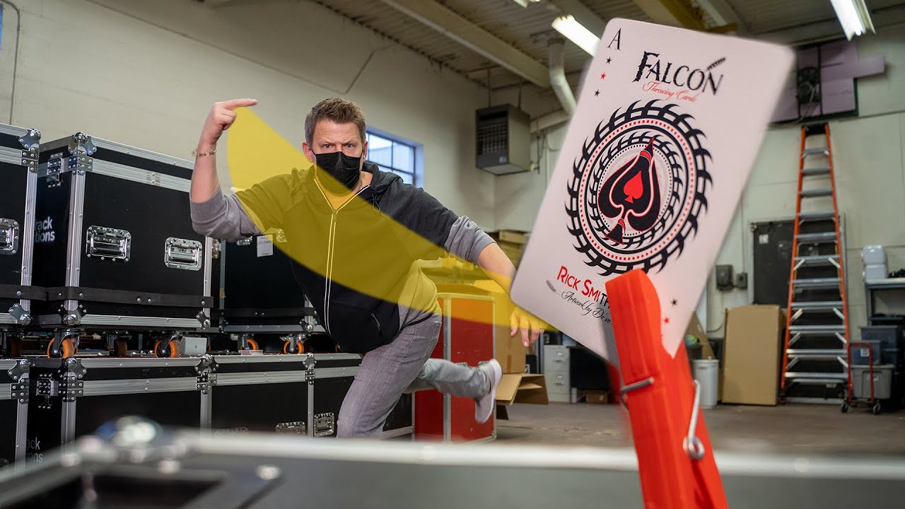 Precision Card Throwing Trick Shots 🃏