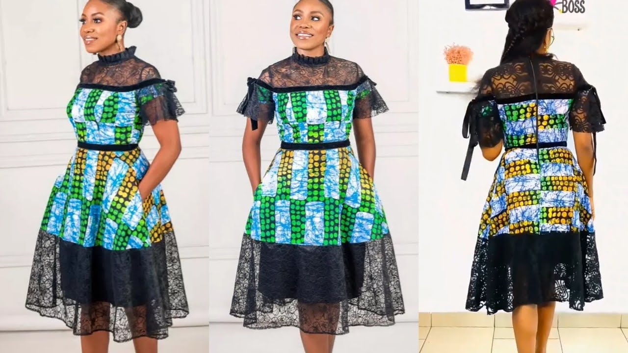 How to make a FLARE DRESS with YOKE and PLEATED COLLAR