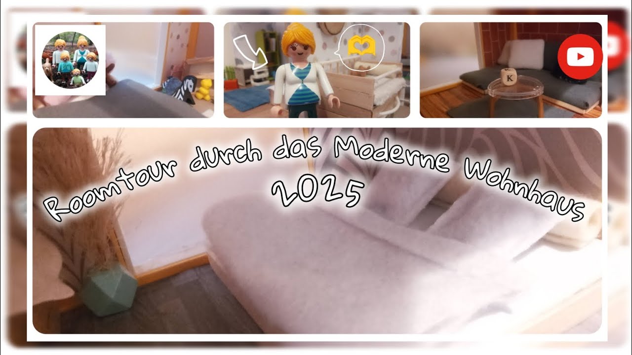 Roomtour durch das moderne Wohnhaus 2025🫶🎨🪷// #playmobil #familieklausrich #roomtour #2025 #herbst