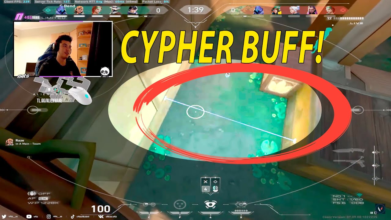 MVP! LOTUS! CYPHER BUFF! LIQUID NATS GOD CYPHER VALORANT RANKED GAMEPLAY PATCH 7.09
