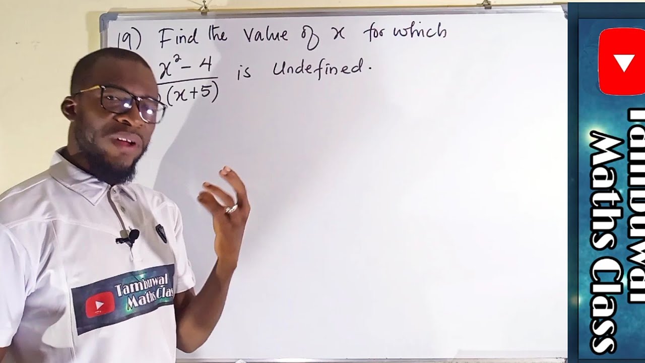 NECO 2020 Question 19 | Undefined Expression