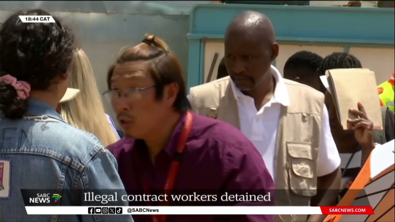 Scores of foreign contract workers, mainly Chinese nationals, detained during construction site raid