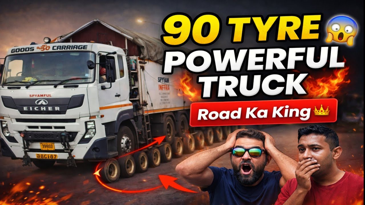 90 Tyre Wala Powerful Truck 😱 Road Ka Asli King | Biggest Truck in India