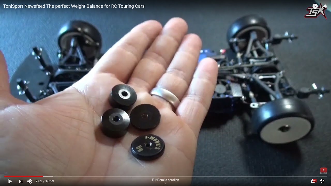 ToniSport Newsfeed: Die optimale Gewichtsbalance für den RC Tourenwagen