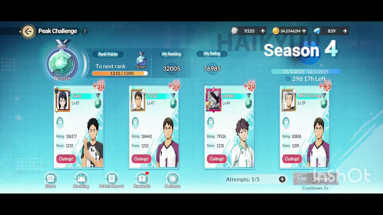 Haikyuu Mobile Game | New Season | Quick Win Matches