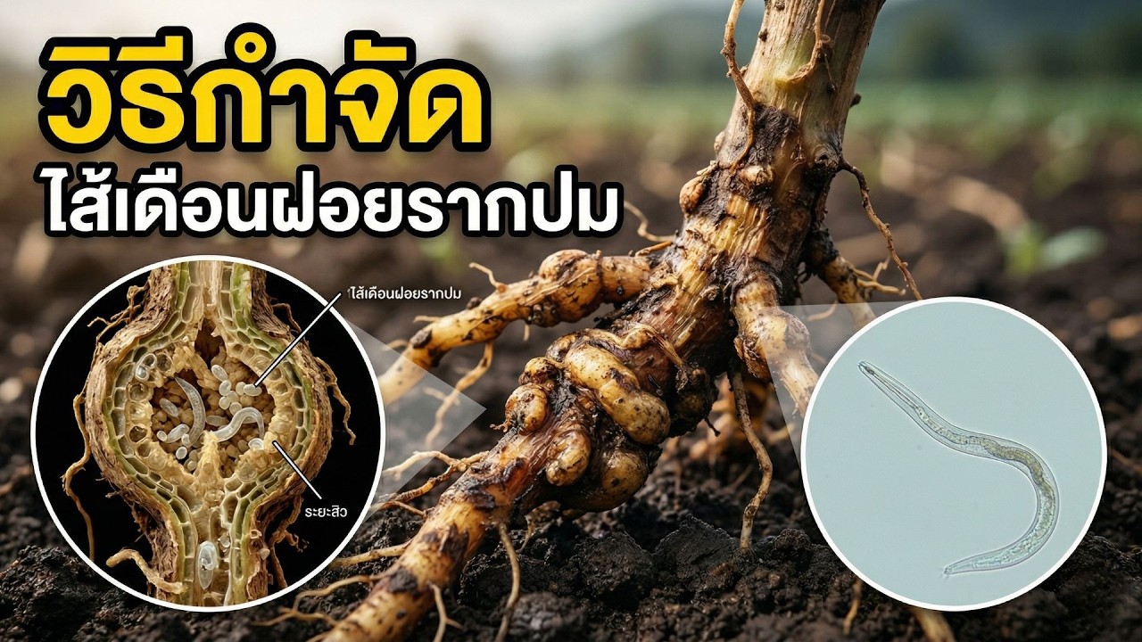 ไม่ยาก!! เช็ก 5 วิธี 📌กำจัด 'ไส้เดือนฝอยรากปม' แบบประหยัด ไม่ง้อเคมี