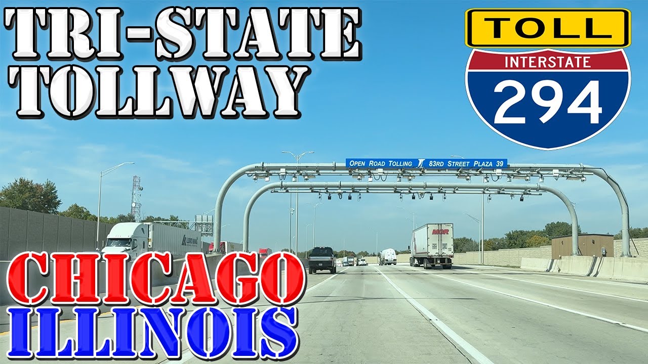 I-294 North - Tri-State Tollway - Chicago - Illinois - 4K Highway Drive