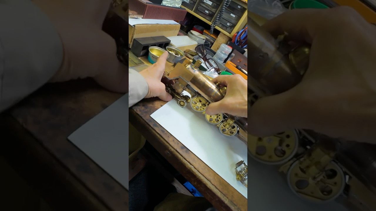 POV of a Railway Model Craftsman Building an Incredibly Detailed Locomotive 