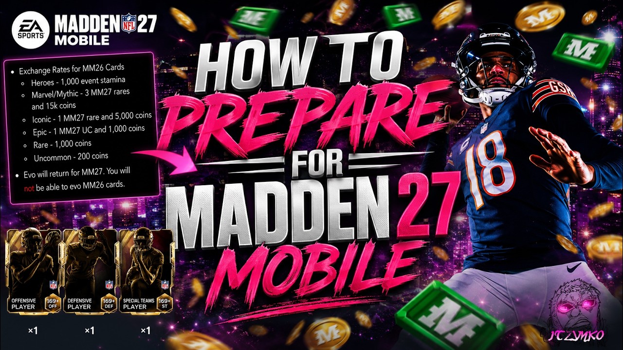 HOW TO PREPARE FOR MADDEN MOBILE 27! (THE COMPLETE GUIDE)