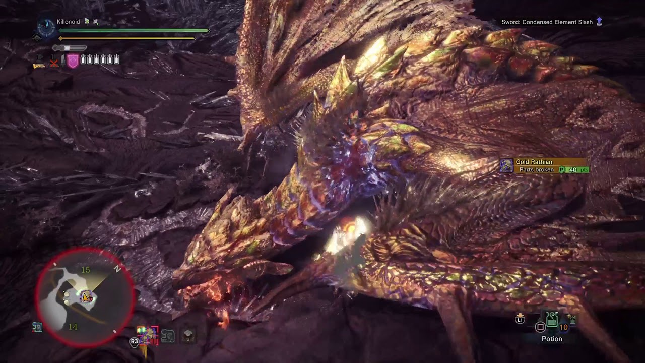 MHW: Iceborne Tempered Gold Rathian 6'19 Solo Charge Blade
