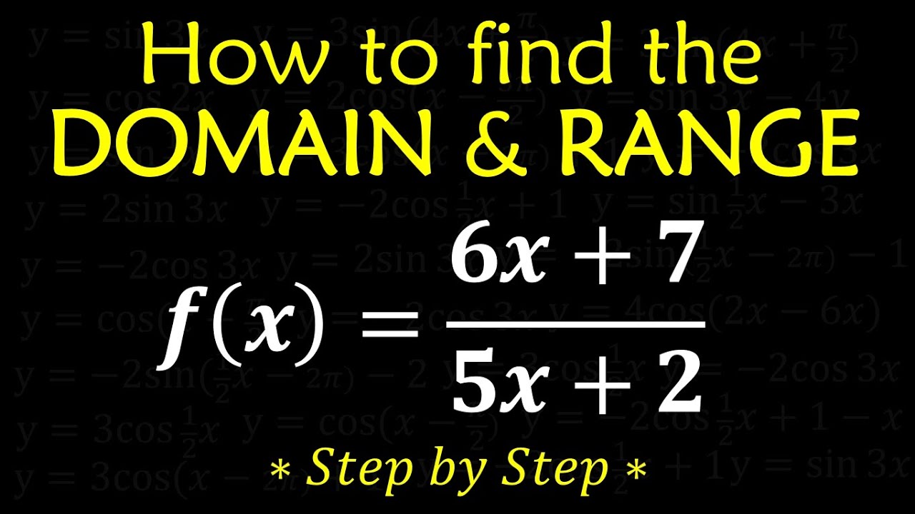 Find the Domain & Range | Functions 