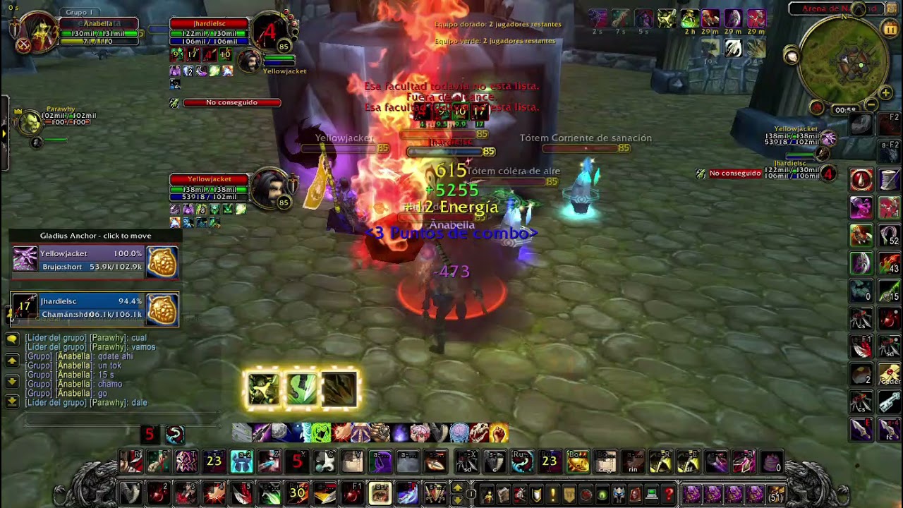 Arenas 2c2 wow Warsages 4.3.4 Cataclysm